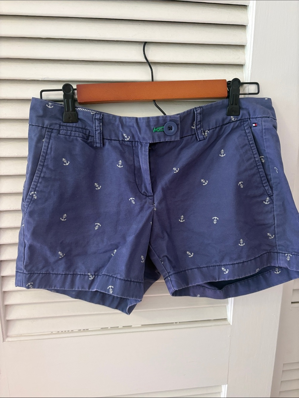 Tommy Hilfiger Navy Anchor Embroidered Women’s Shorts